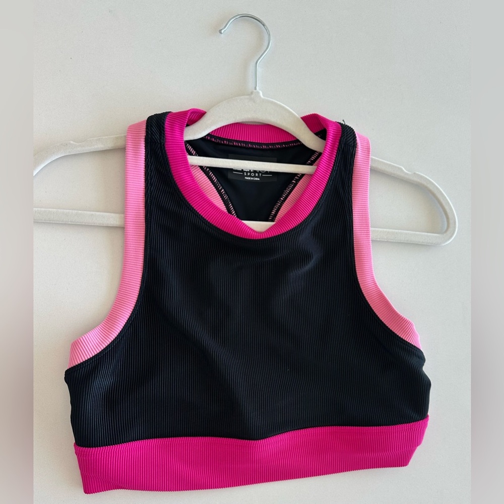 Beach Riot Sport Pink and Black Top